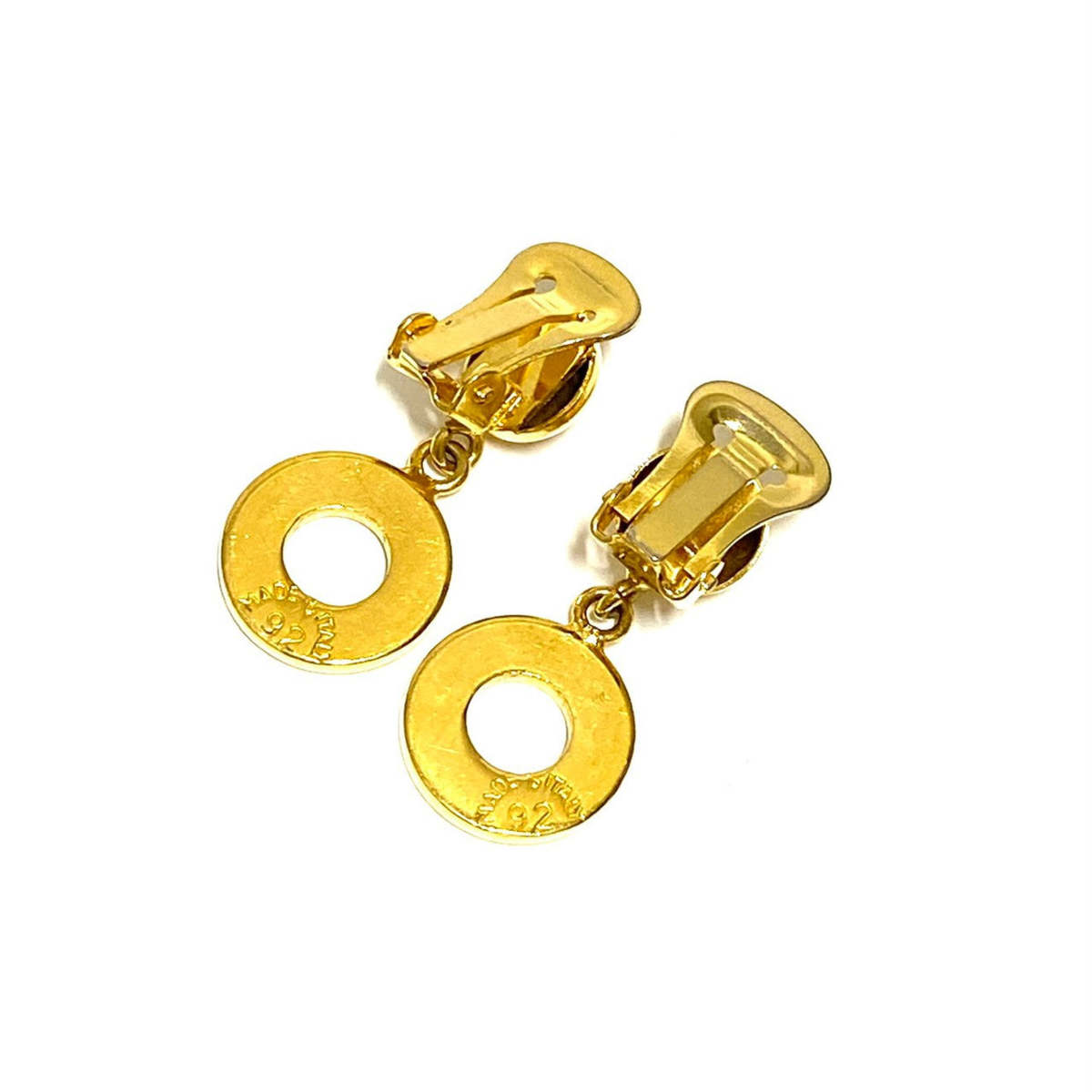 Celine Earring Gold Plated , Plated Gold Gold Circle Women