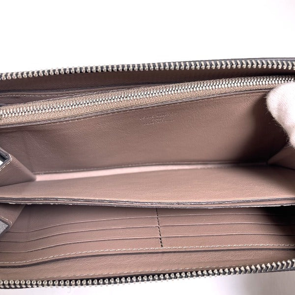 Louis Vuitton Long Wallet Purse N60146 Leather Noir Voca Stains All Leather Parnasea Portefeuille