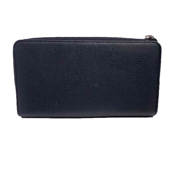 Louis Vuitton Long Wallet Purse N60146 Leather Noir Voca Stains All Leather Parnasea Portefeuille