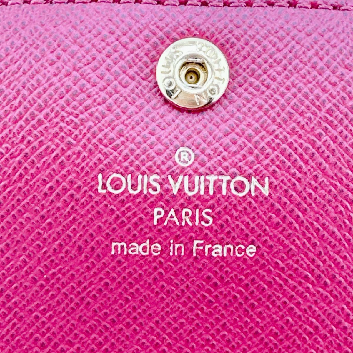 Louis Vuitton Long Wallet Purse M60136 Monogram Canvas Brown X Rouge 2 Fold Long Wallet Monogram