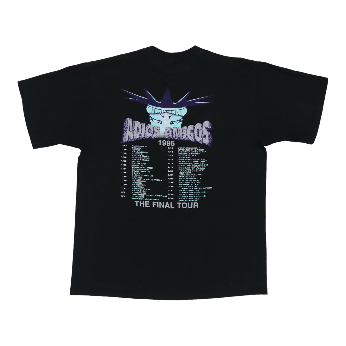 1996 Ramones Adios Amigos Tour Shirt