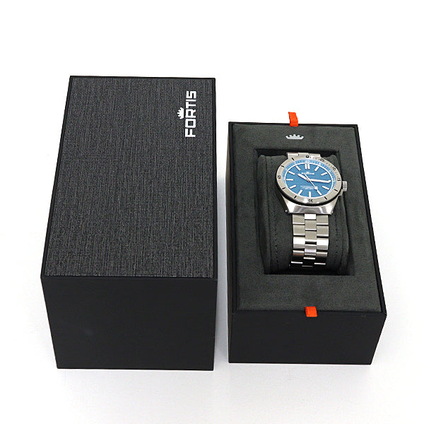 Fortis Watches W8120007 Stainless Steel Blue Marine Master Blue Dial