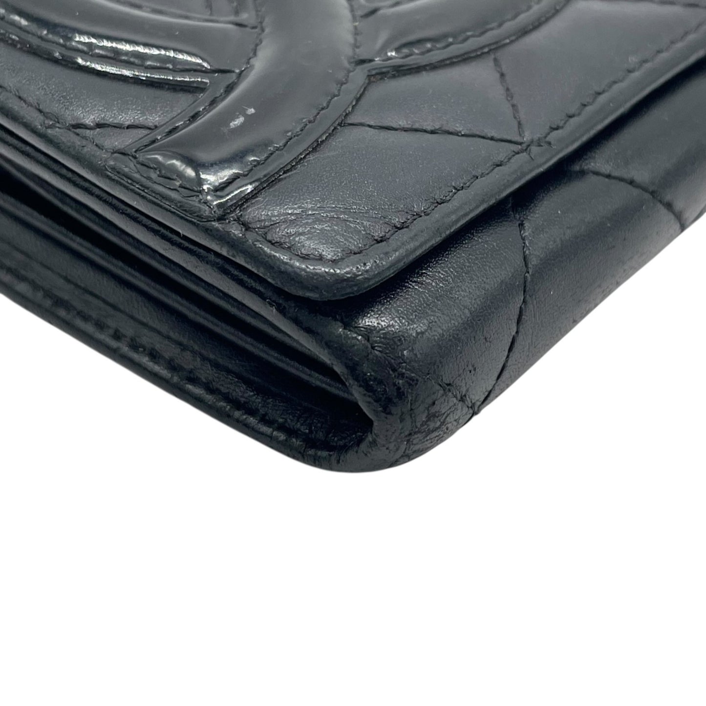Chanel Cambon Line Bifold Long Wallet With Coco Mark