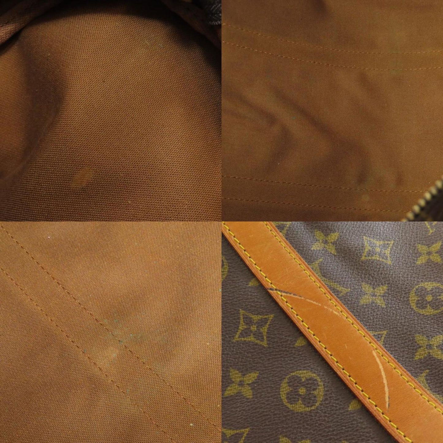 Louis Vuitton M41424 Keepall 55 Boston Bag Monogram Canvas