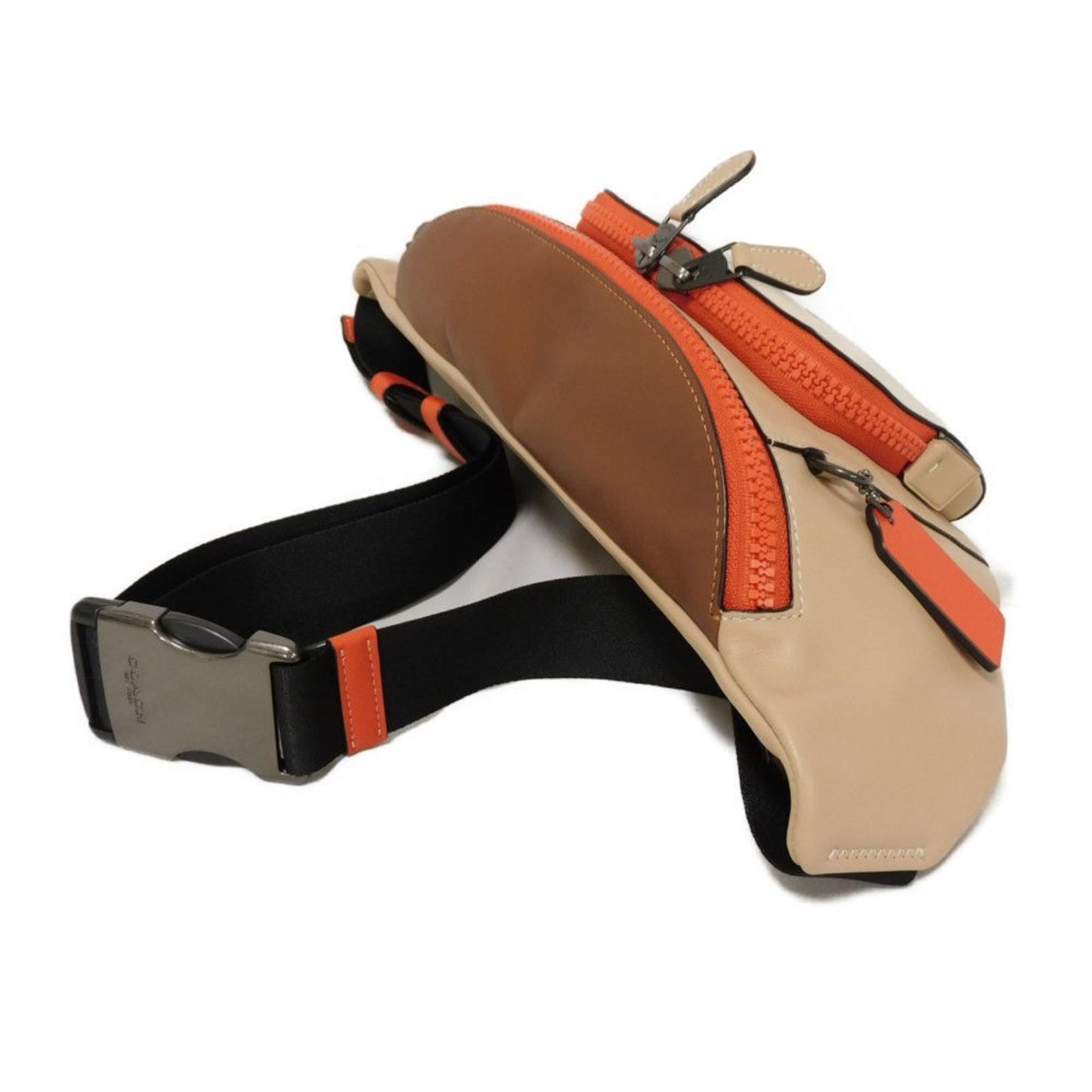 Coach Coach Body Bag Truck Belt Current C Mark Color Block Multi Smooth Calf Unused Embossed Stamp