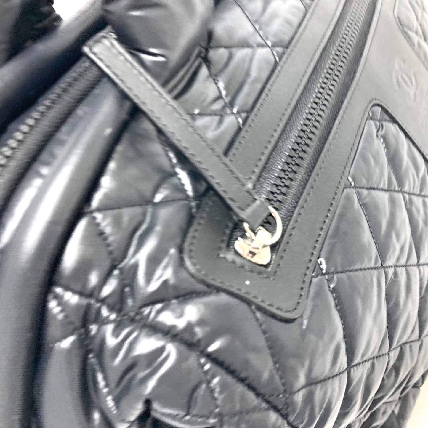Chanel A47205 Matelasse Coco Cocoon Bag Handbag Tote Boston Nylon