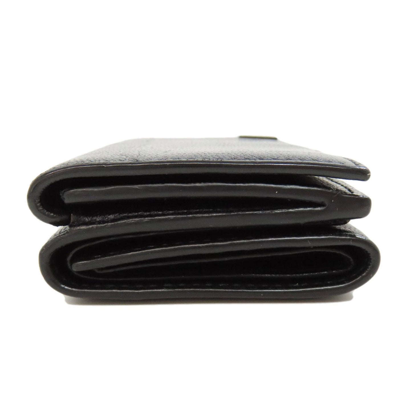 Balenciaga Tri-Fold Wallet Embossed Bi-Fold Leather