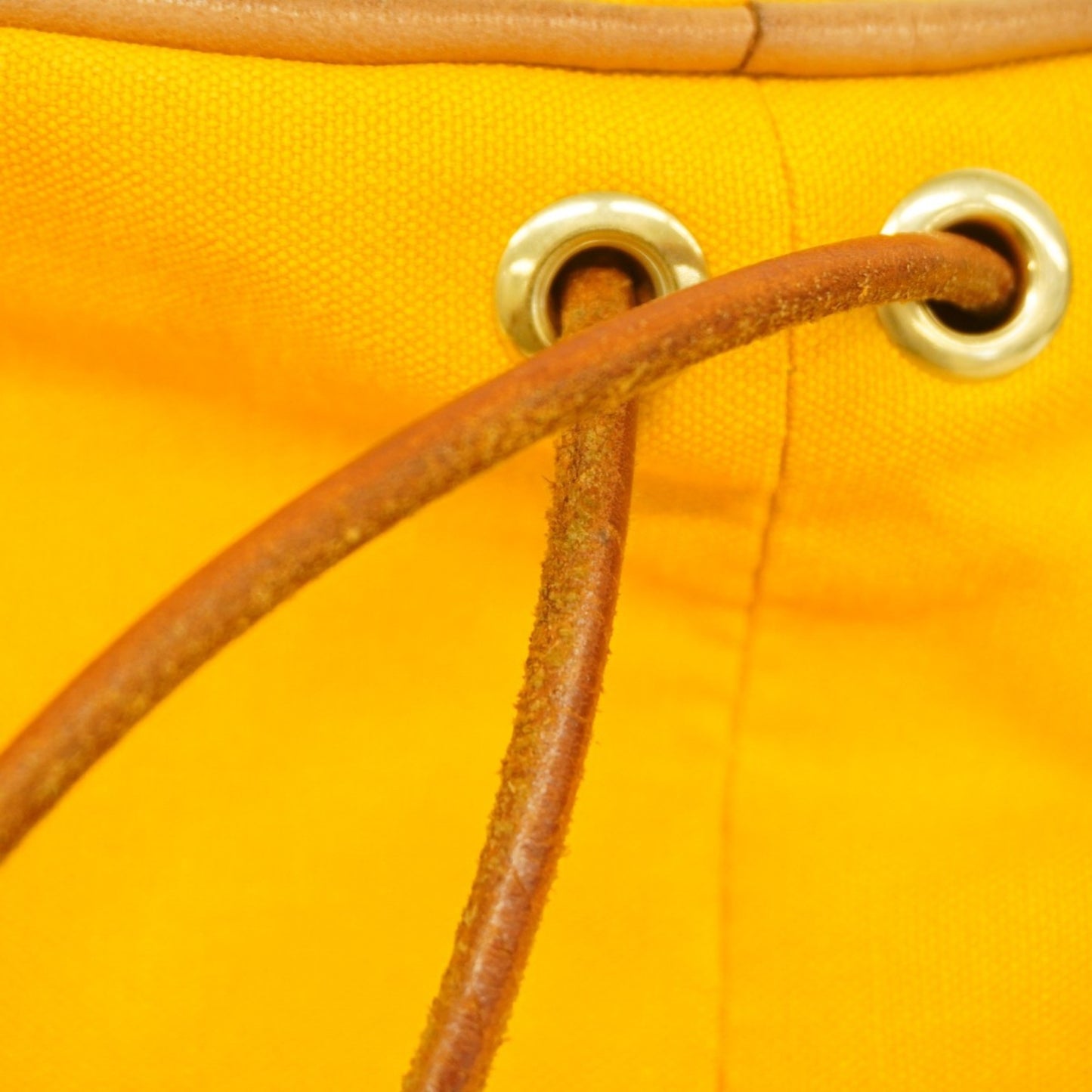 Hermes Herms Polochon Mimir Pm Shoulder Bag In Yellow Canvas