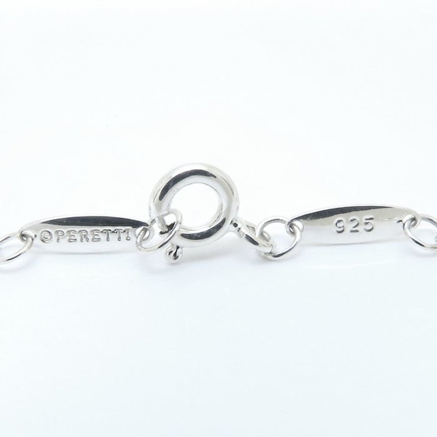 Tiffany & Co. Tiffany By The Yard Necklace With 5 Diamonds And Elsa Peretti Sterling Silver