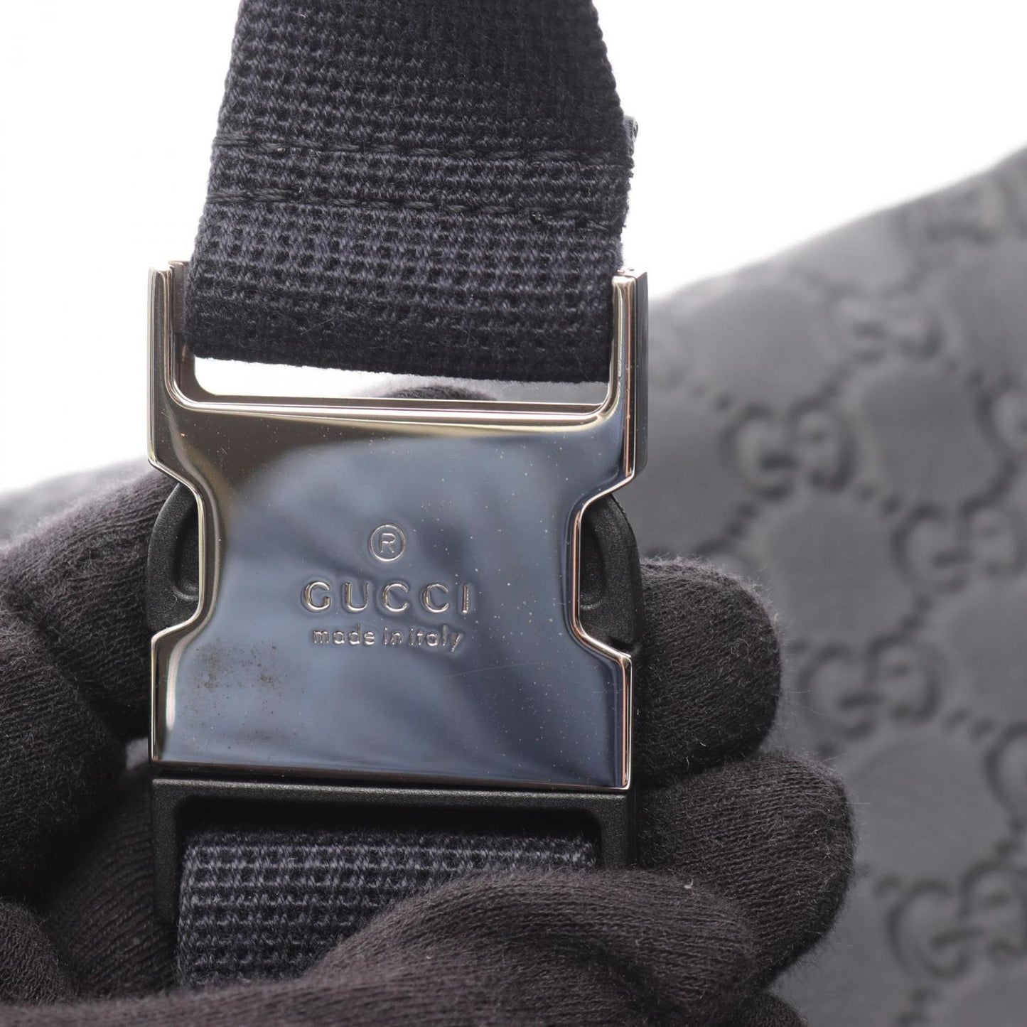 Gucci Guccissima Sherry Line Waist Bag/Body Bag Leather