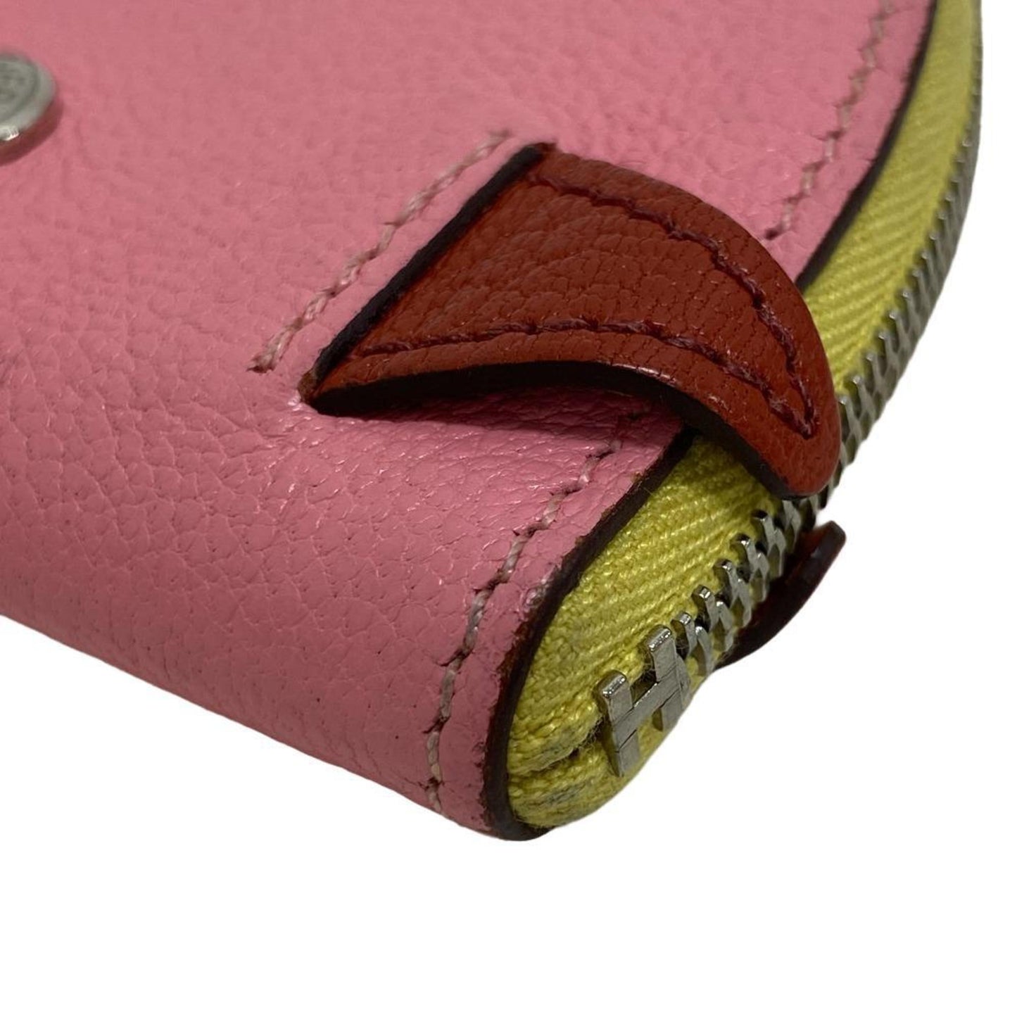Hermes Paddock Chevre Misor Coin Case Pink