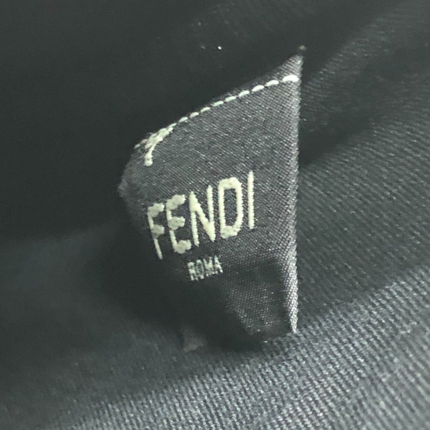 Fendi 7Va456 Calligraphy Stud Shoulder Bag