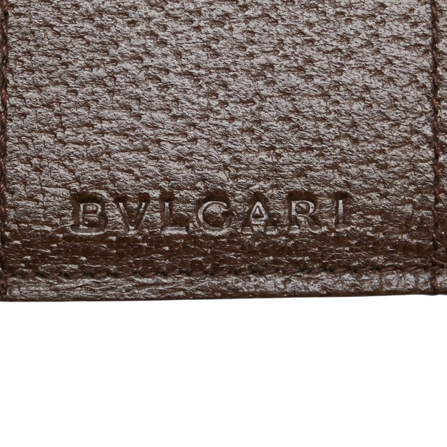 Bvlgari Logomania 6-Ring Key Case In Beige