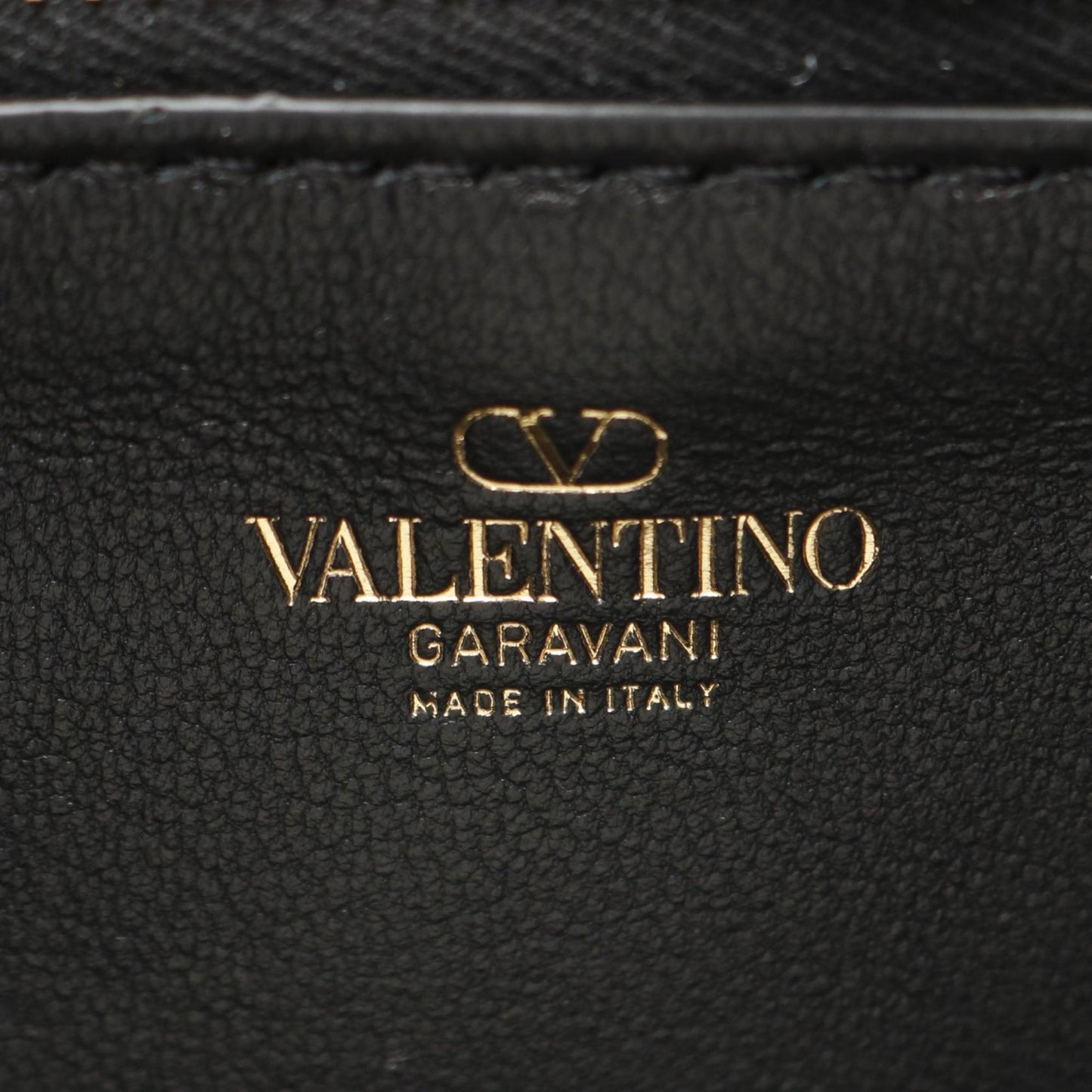 Valentino Garavani V Bucket Shoulder Bag Leather