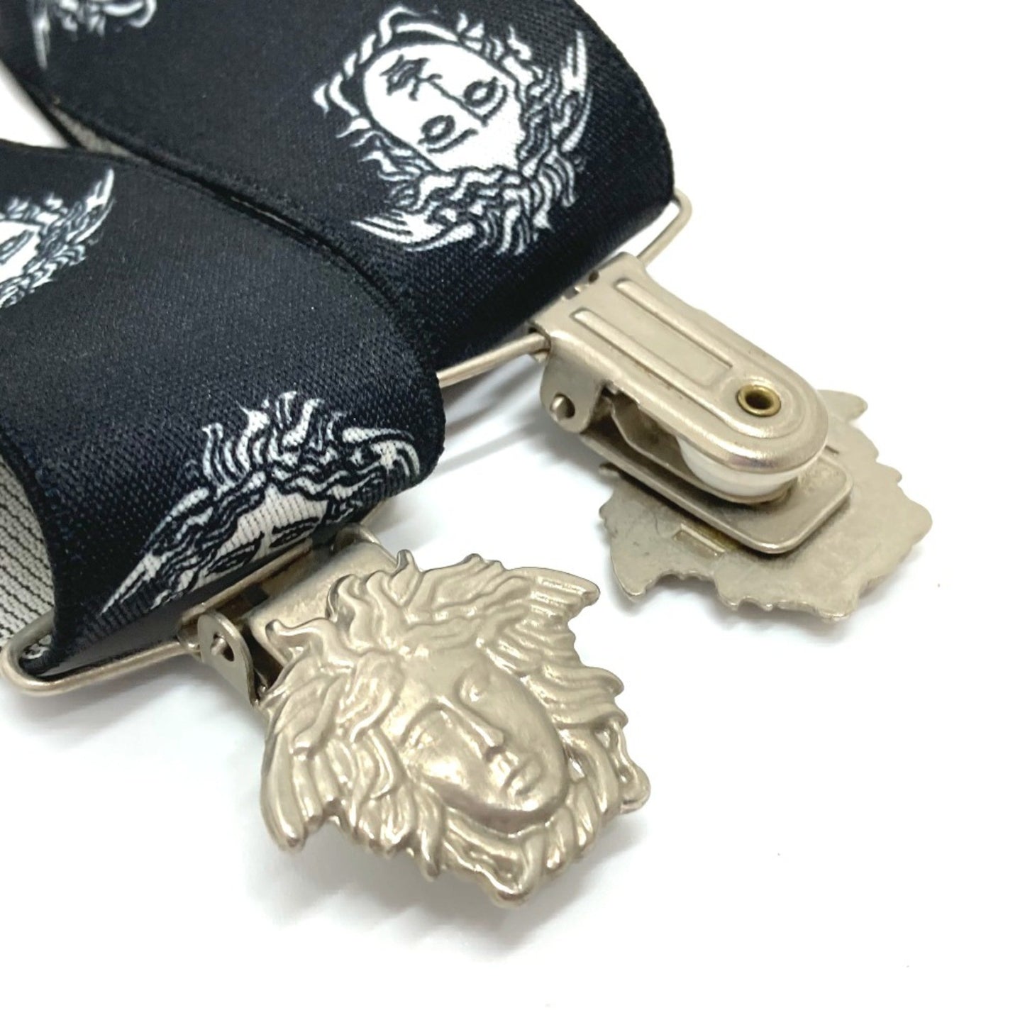 Versace Suspenders Trousers Hanging Fashion Accessories Belt Black