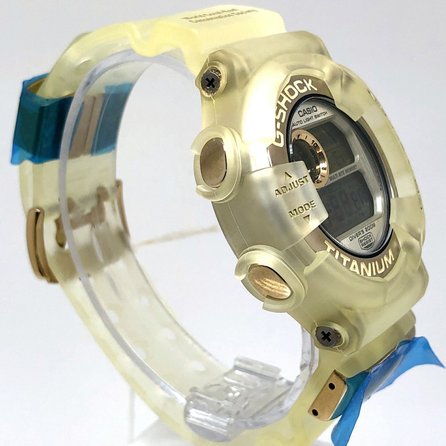 G-Shock Casio Watch Dw-9900Wc-9T Frogman Wccs White Skeleton Titanium Case Double Manta El Gold