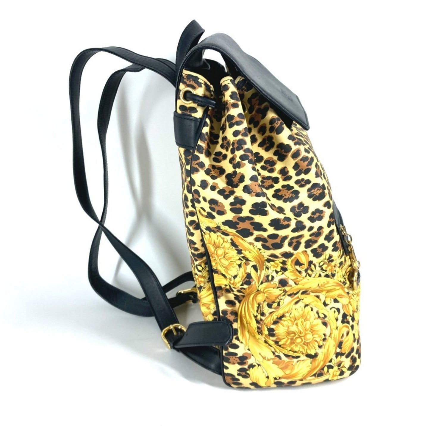Versace Leopard Print Backpack