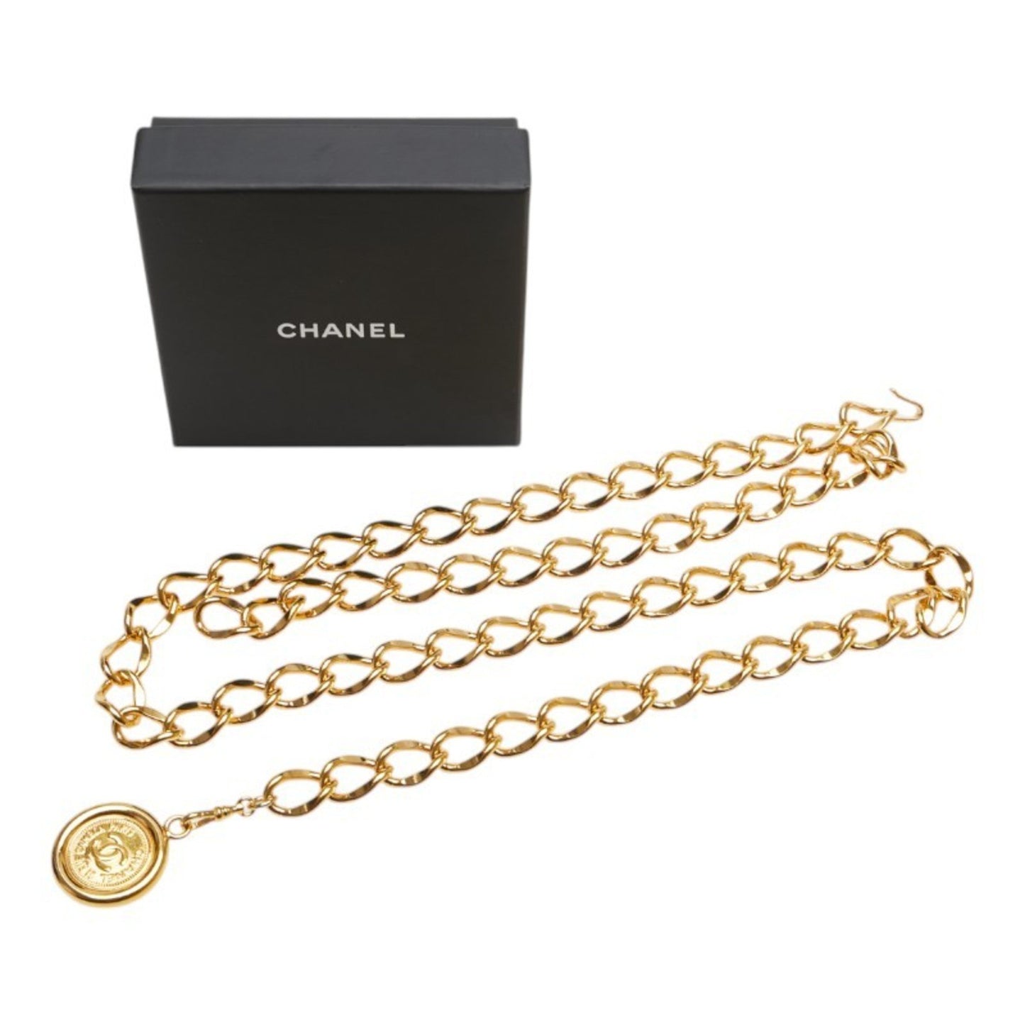 Chanel Coco Mark 31 Rue Cambon Medal Motif Chain Belt