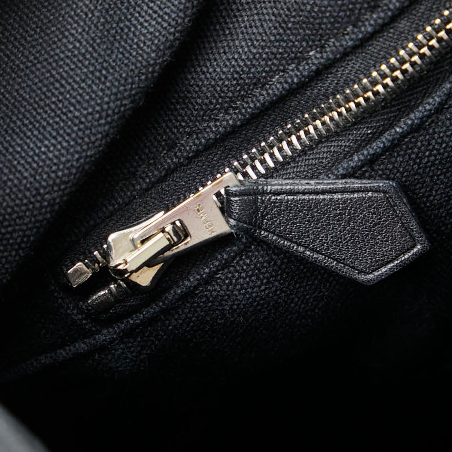 Hermes Troca Horizontal Mm Handbag Black Canvas Leather