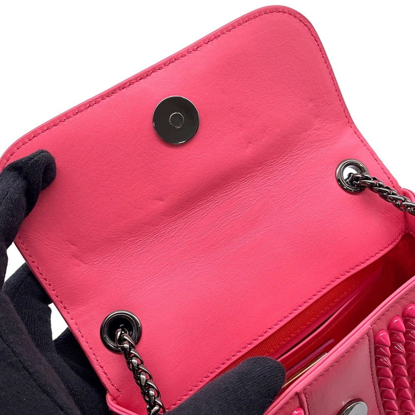Christian Louboutin Chain Shoulder Bag Sweet Charity Leather Bags