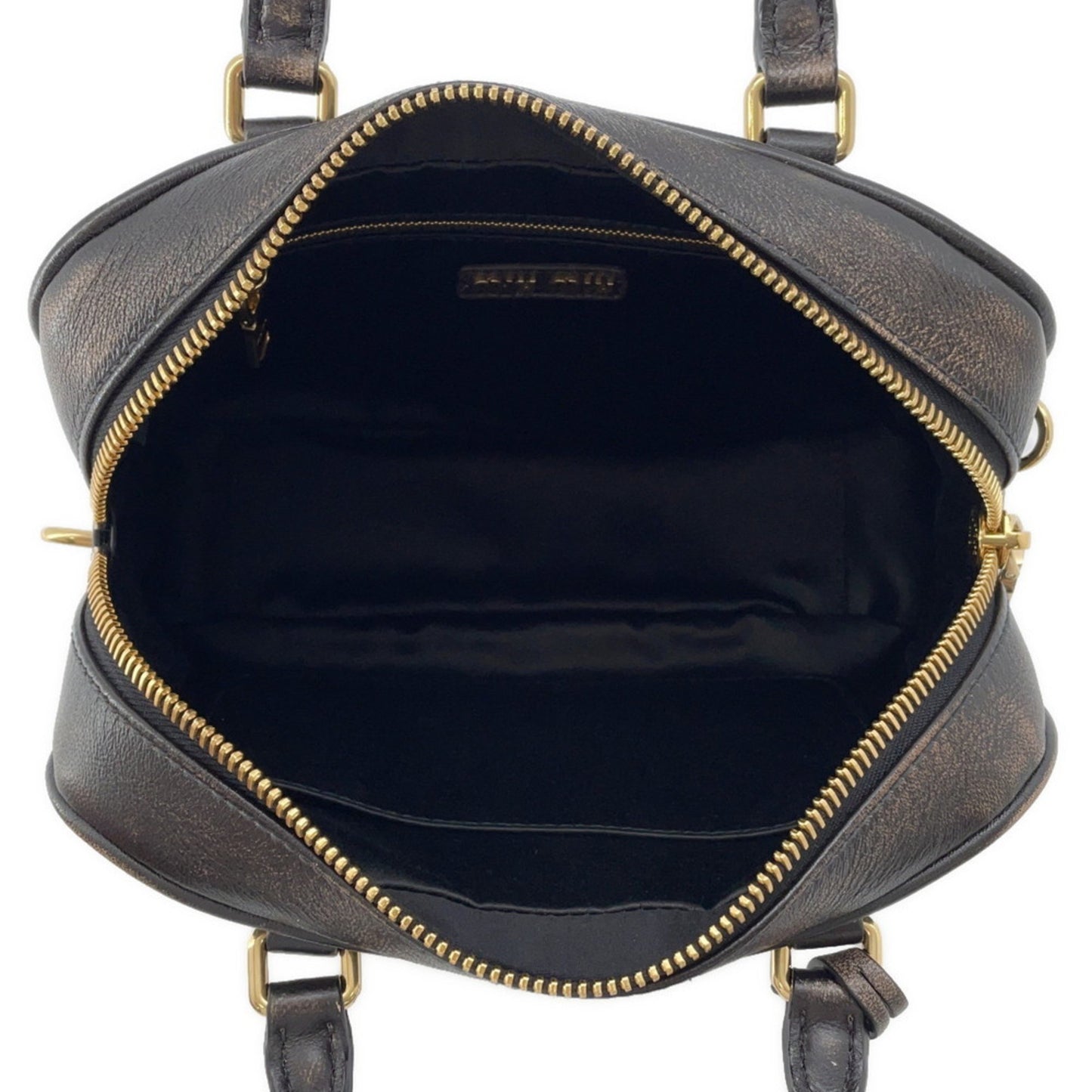 Miu Miu Miu Arcadi Matelass Distressed Medium Leather Handbag 5Bb124 2-Way