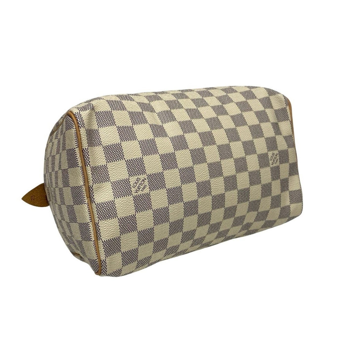 Louis Vuitton Speedy 25 Damier Azur Leather Handbag/Mini Boston Bag