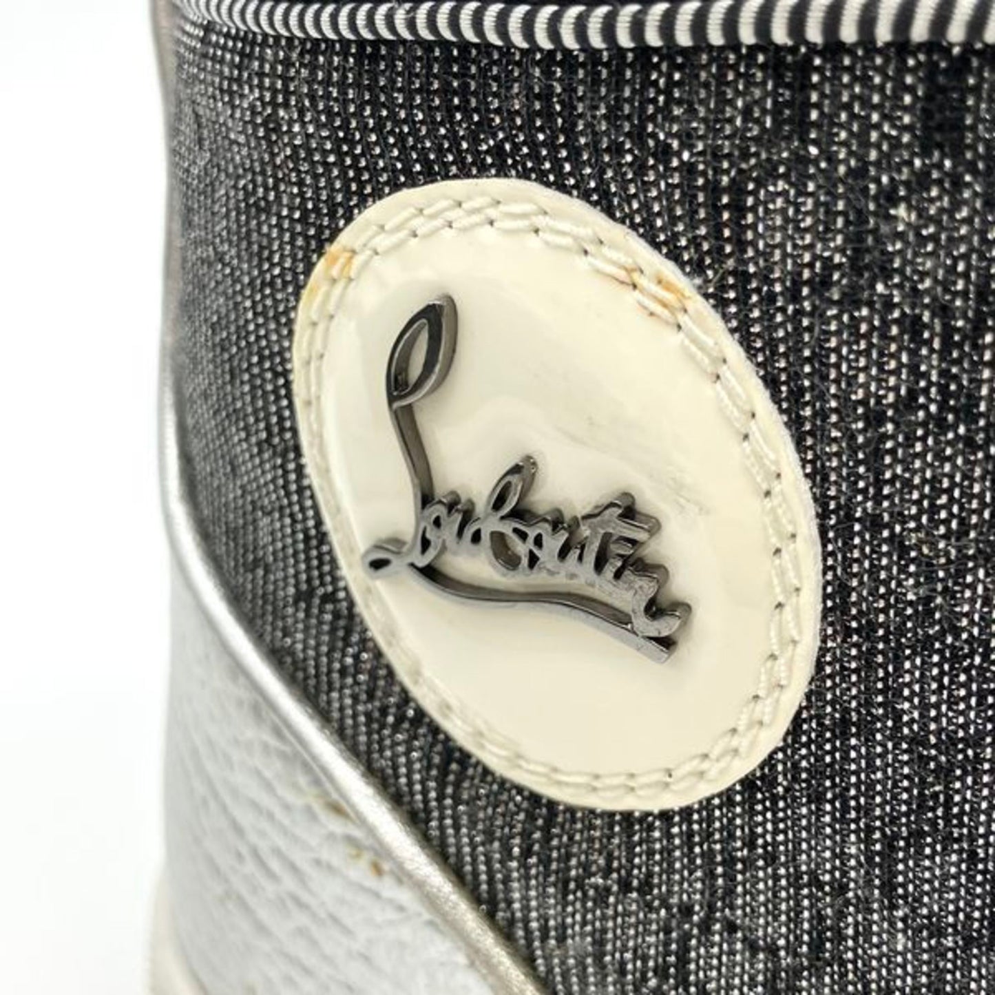 Christian Louboutin Louis Spike High Top Sneakers Black Size 42
