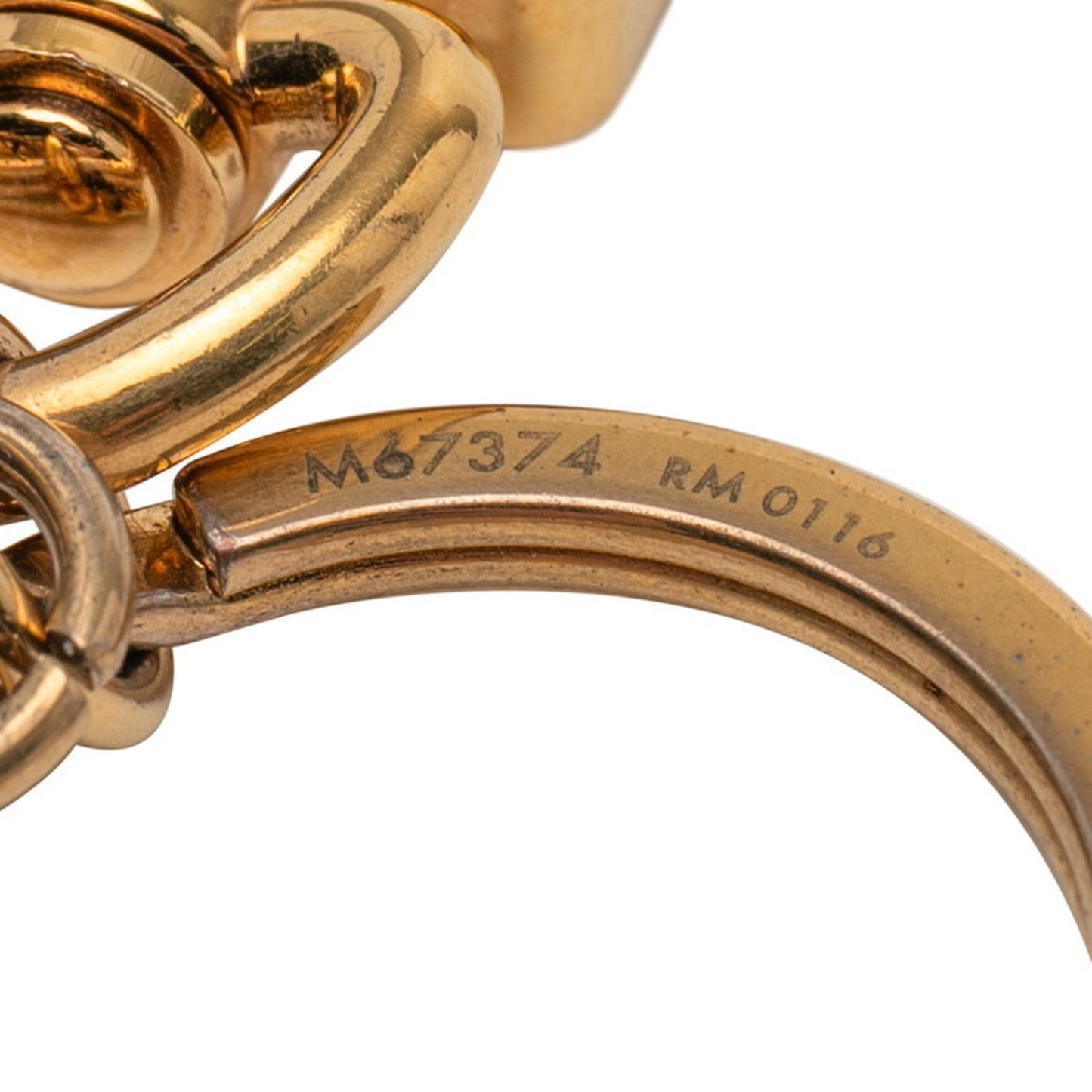 Louis Vuitton Bag Charm Lv Circle Keychain M67374 Gold