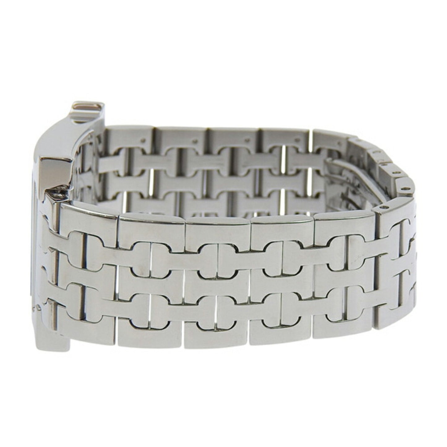 Hermes Hermes H Watch Wristwatch Hh1.510 Stainless Steel Quartz Analog Display Orange Dial Heure