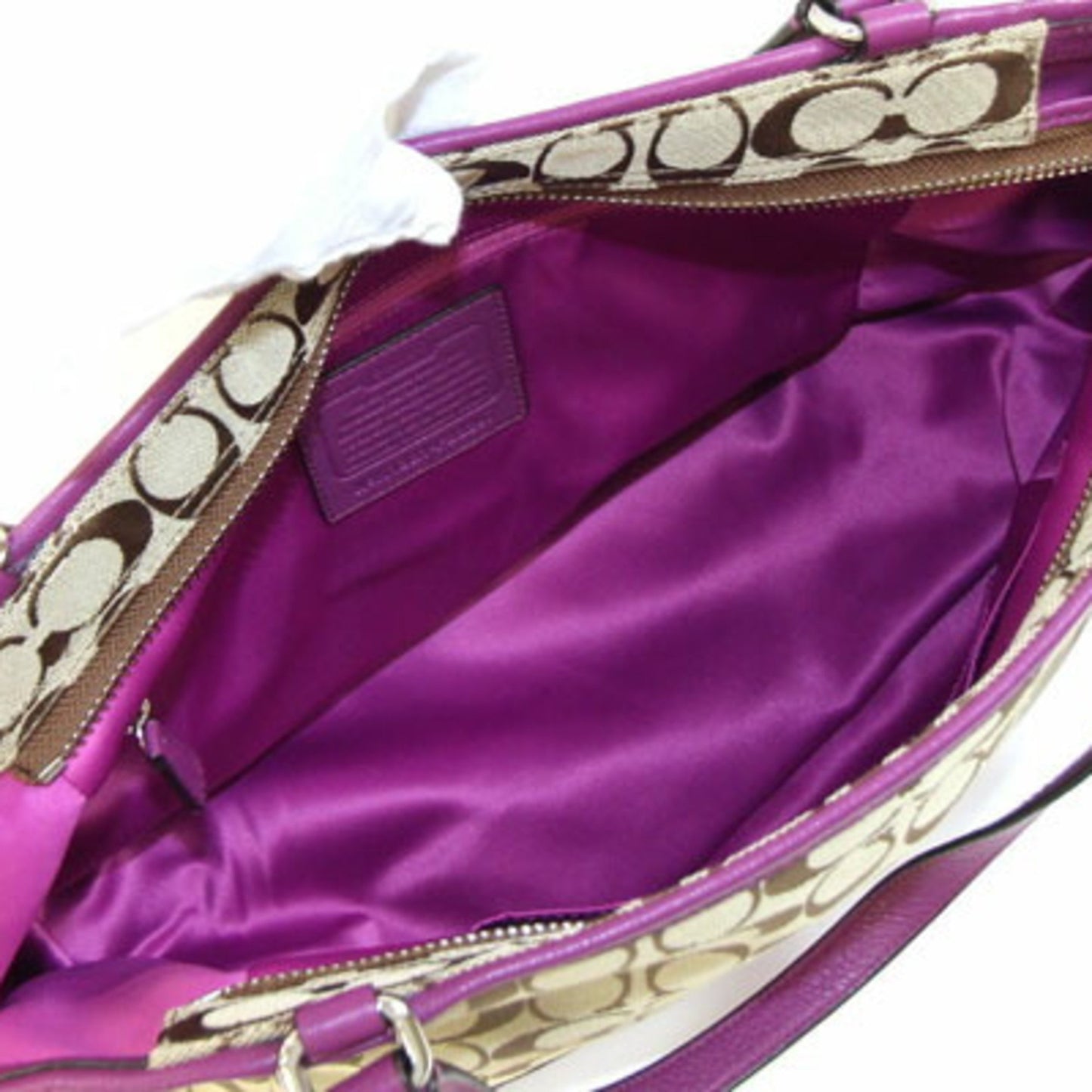 Coach Signature Tote Bag F23297 Beige