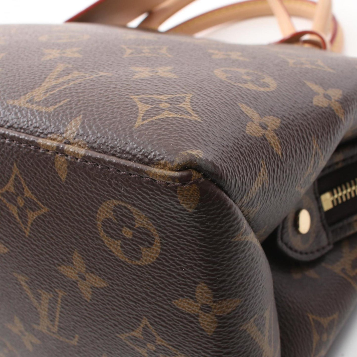 Louis Vuitton Petit Pale Pm Handbag Coated Canvas Leather Monogram