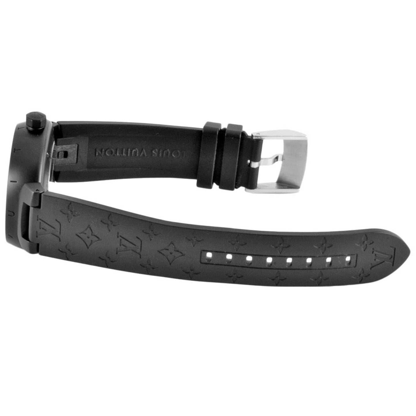 Louis Vuitton Louis Vuitton Q1D22Z Tambour Watch Automatic Black Dial