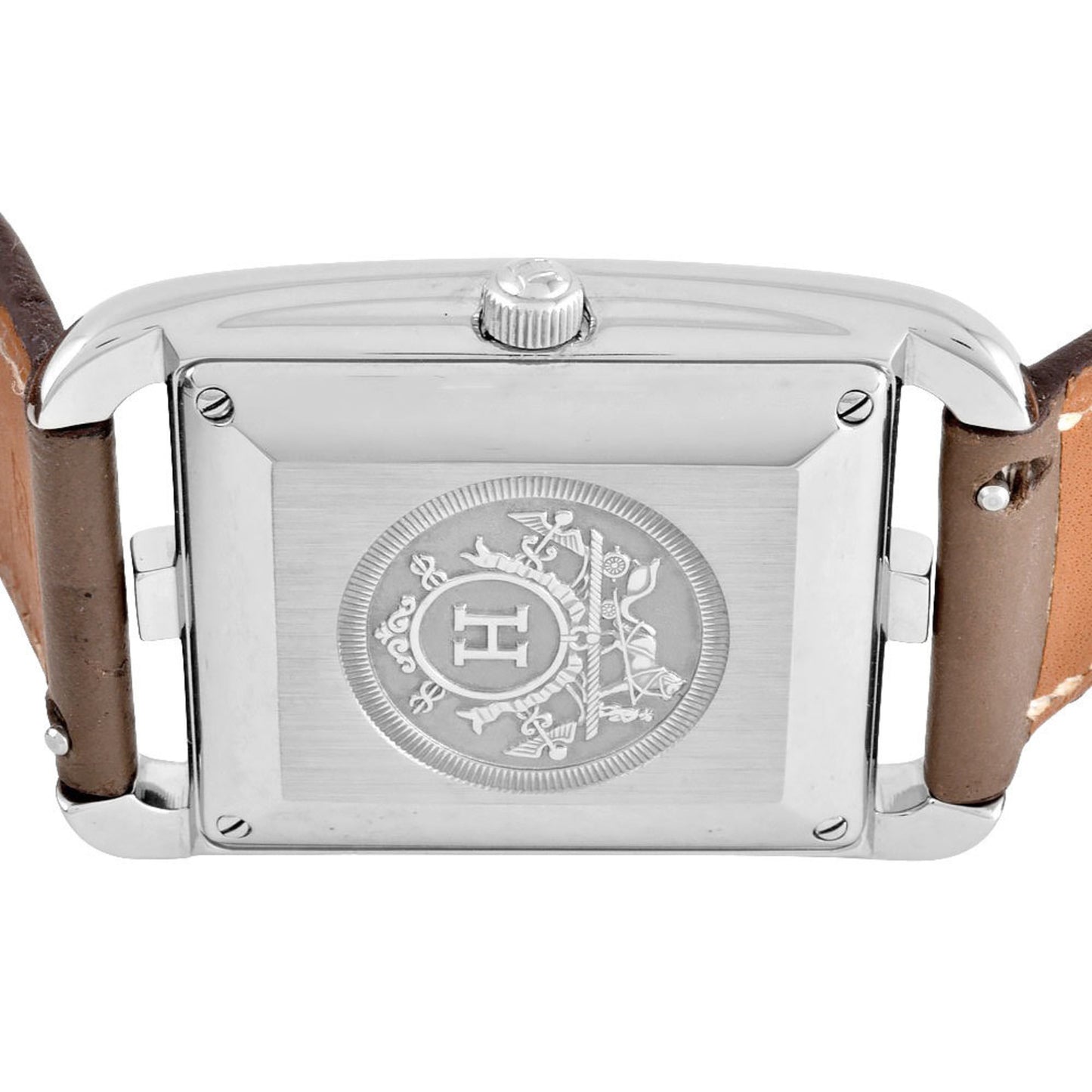 Hermes Hermes Cc1.710 Cape Cod Double Tour Wristwatch Automatic Silver Dial R Stamp