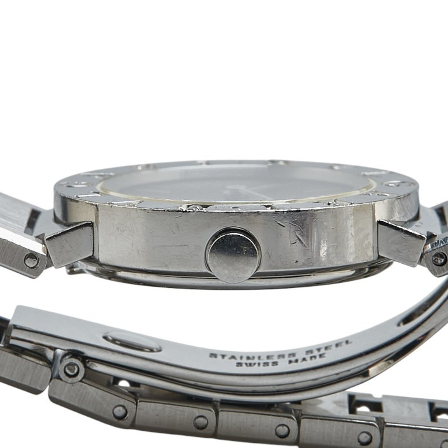 Bvlgari Watch Bb26Ss Quartz Black Dial Stainless Steel