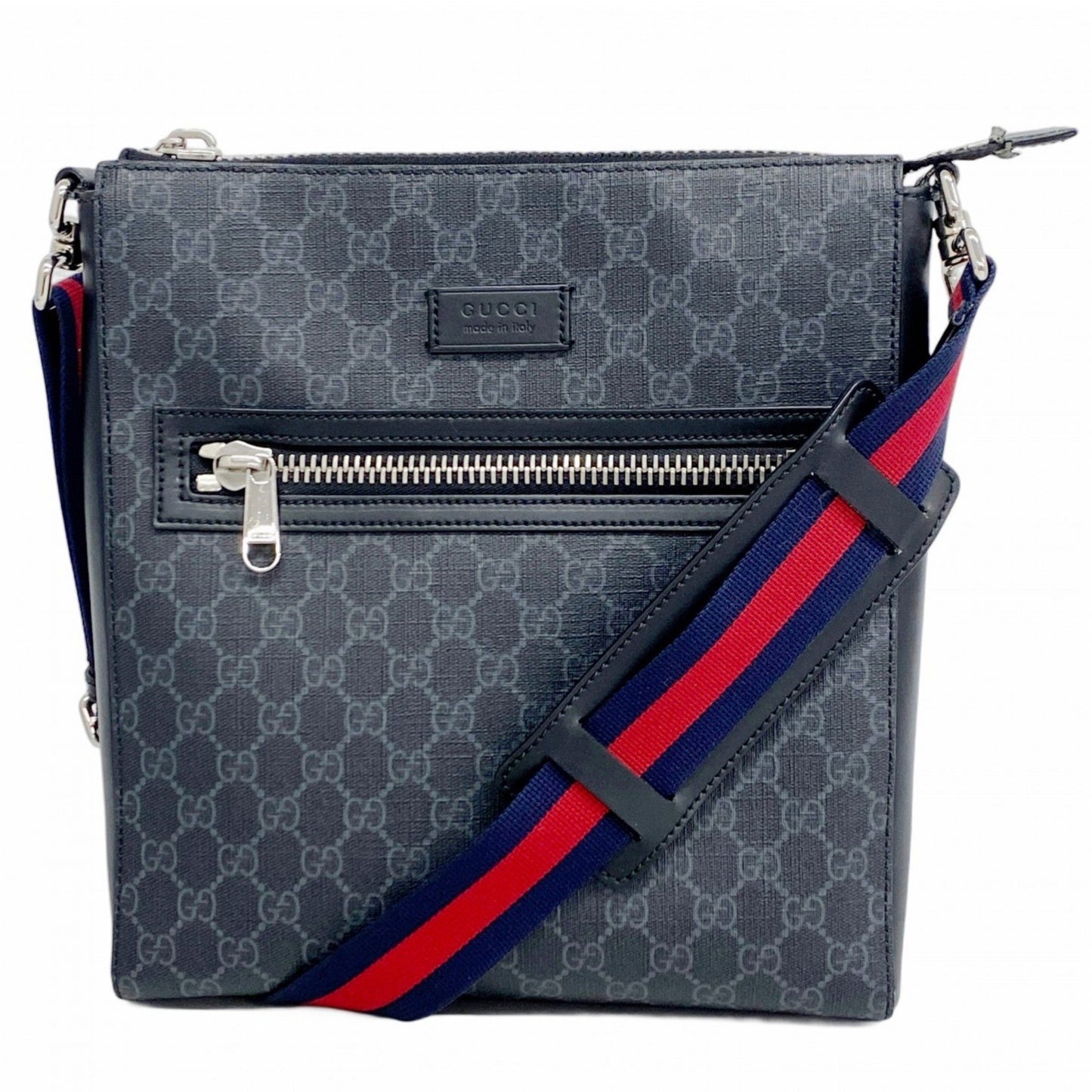 Gucci Gg Supreme Shoulder Bag 474137 Black