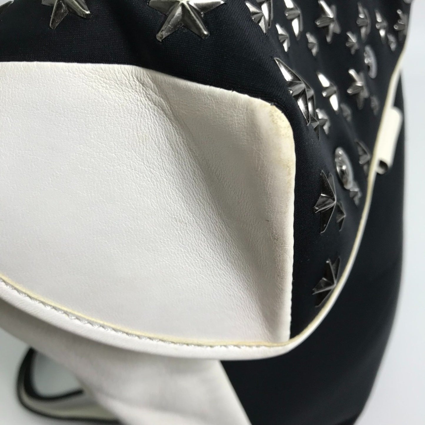 Jimmy Choo Star Studs Backpack Black X White