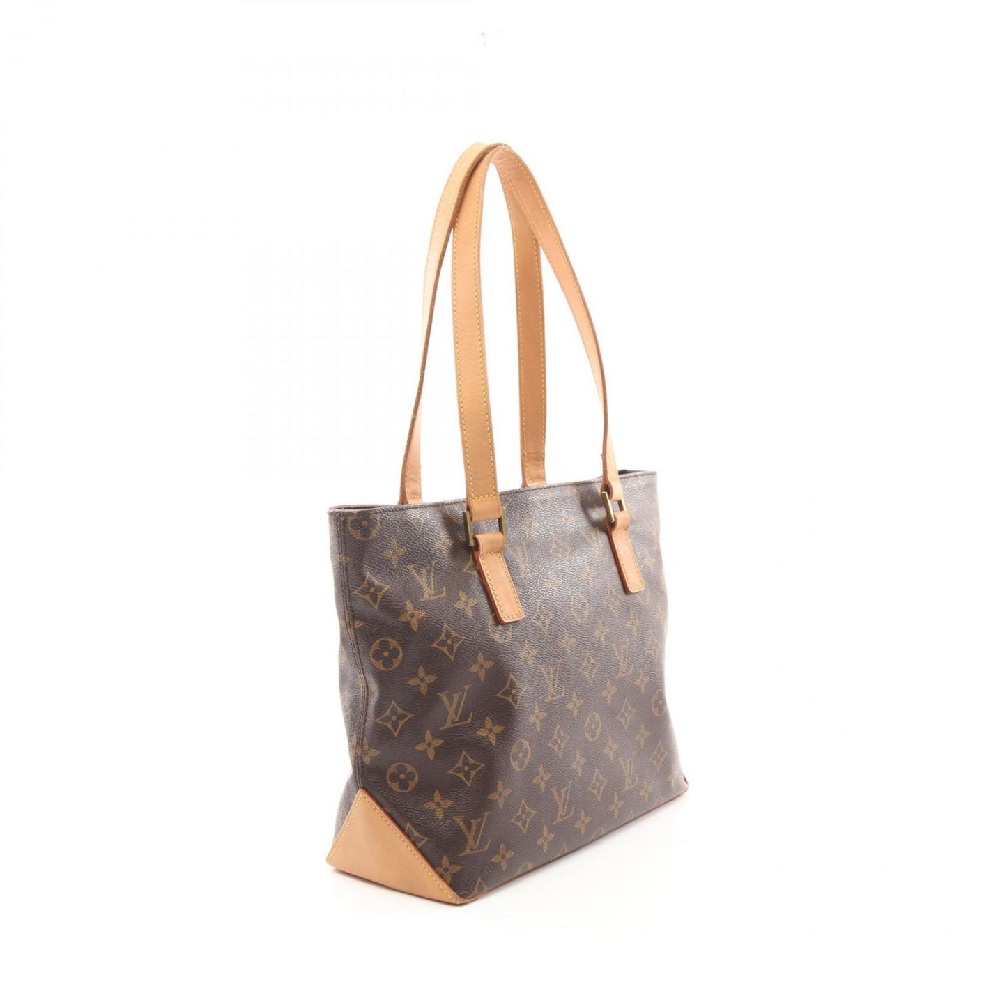Louis Vuitton Cabas Piano Shoulder Bag Coated Canvas Leather Monogram