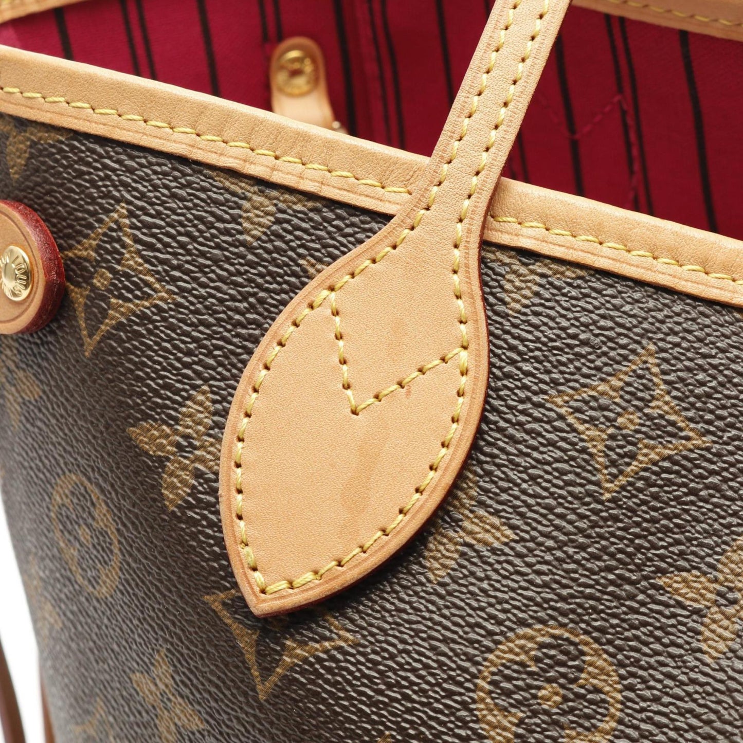 Louis Vuitton Neverfull Pm Tote Bag Coated Canvas Leather Monogram
