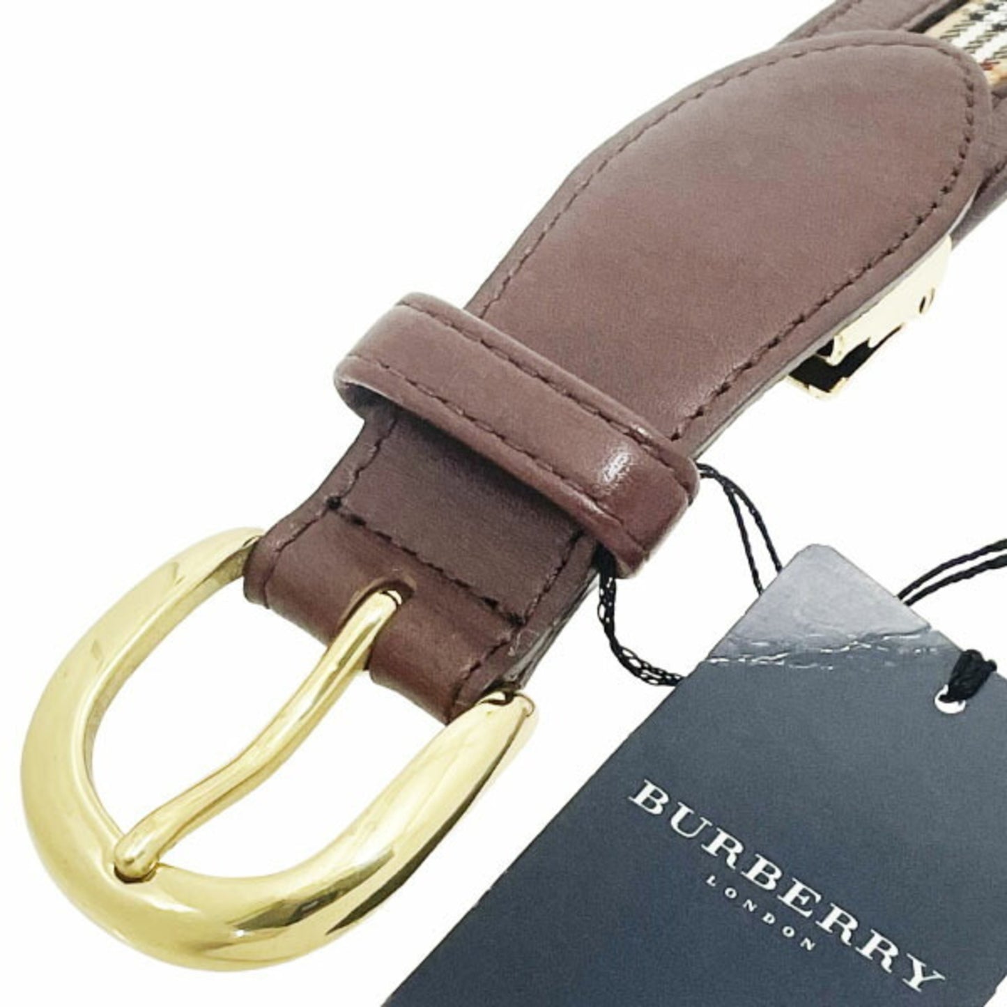 Burberry London Check Pattern Belt