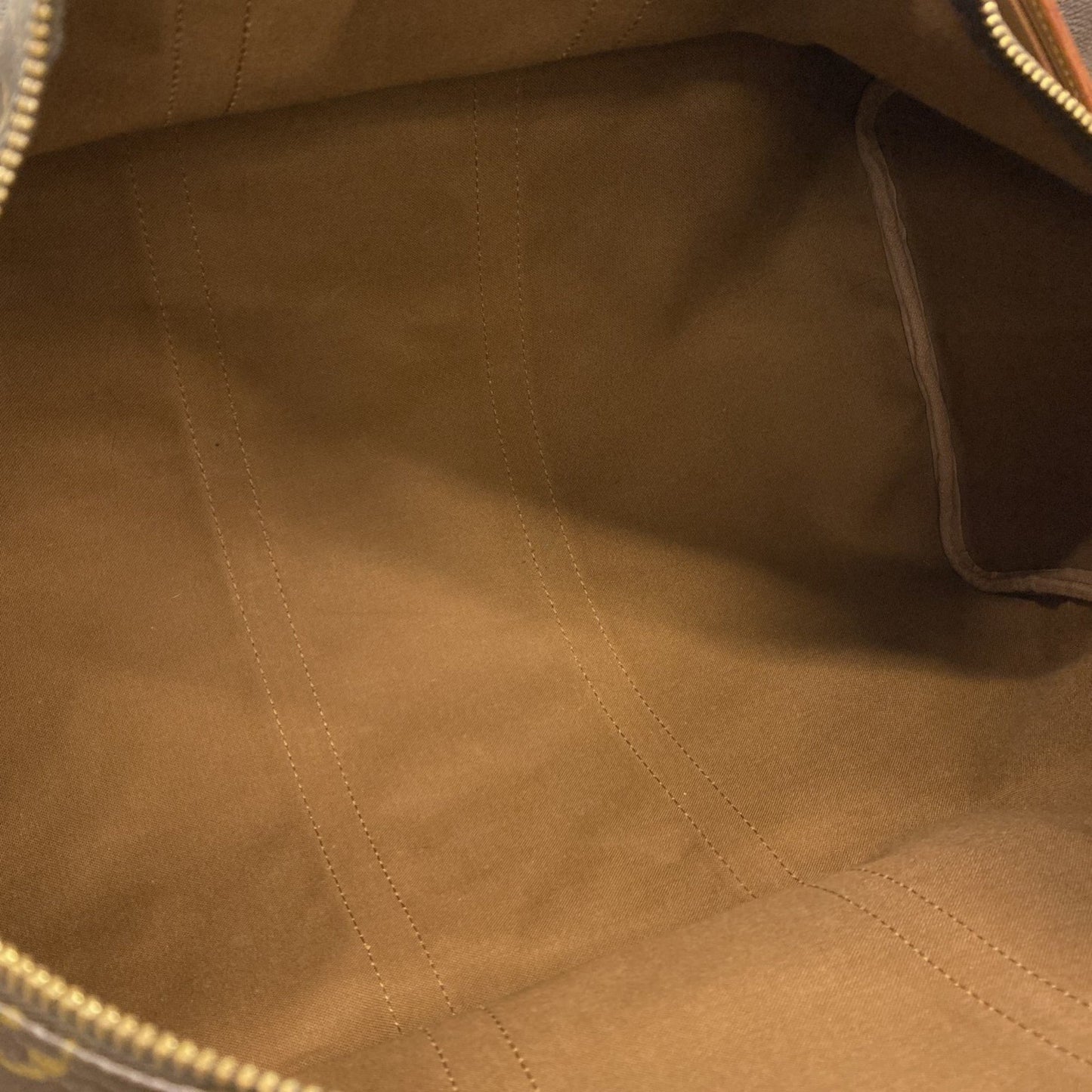 Louis Vuitton Monogram Keepall 55 Boston Bag M41424 Brown