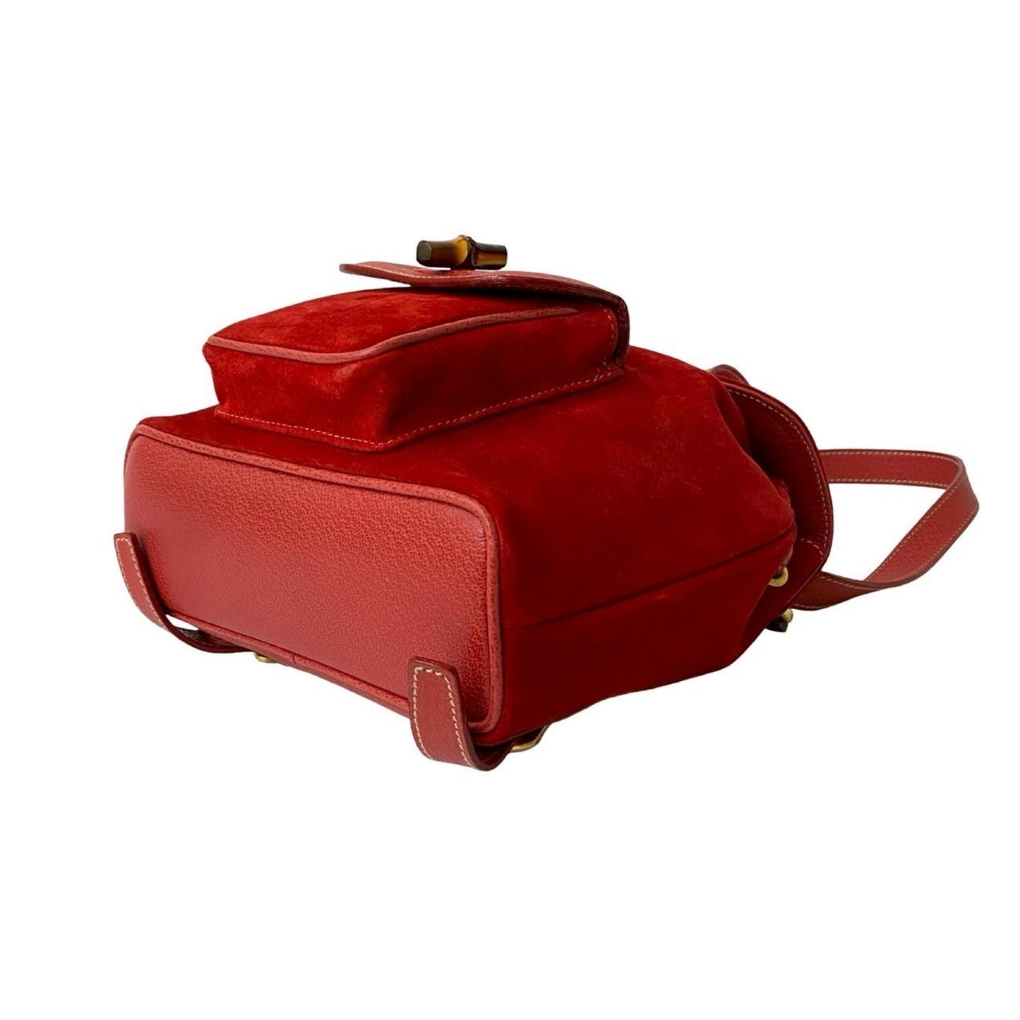 Gucci Old Gucci Bamboo Drawstring Suede