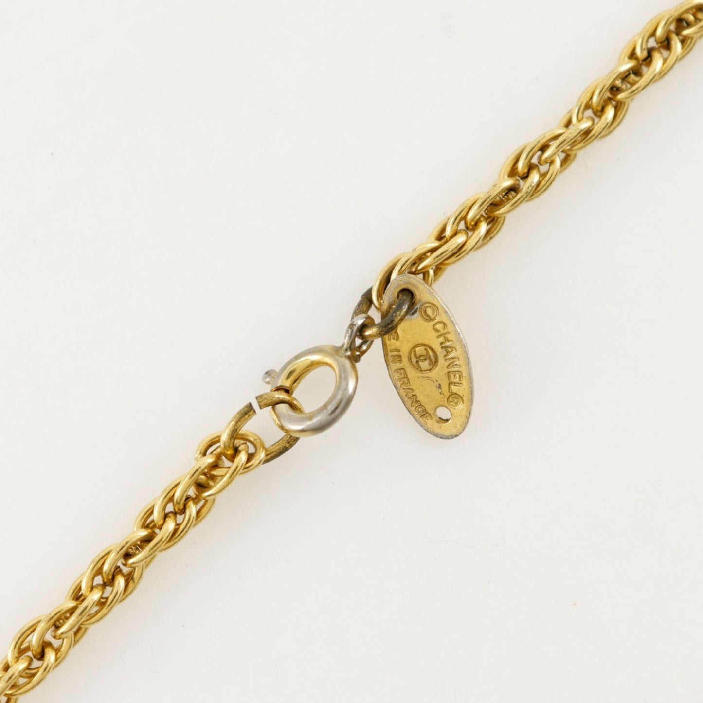 Chanel Chanel Coco Mark Necklace Gold Plated Approx. 13.6G Coco