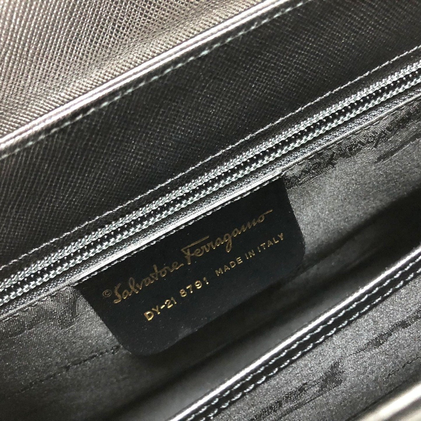Salvatore Ferragamo Bag 2Way Hand Bag Black Goldhardware