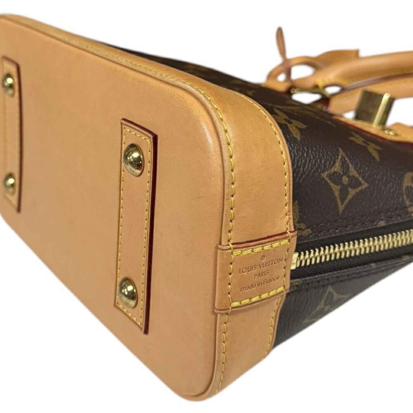 Louis Vuitton Alma Bb Monogram Shoulder Bag Canvas M53152 Brown