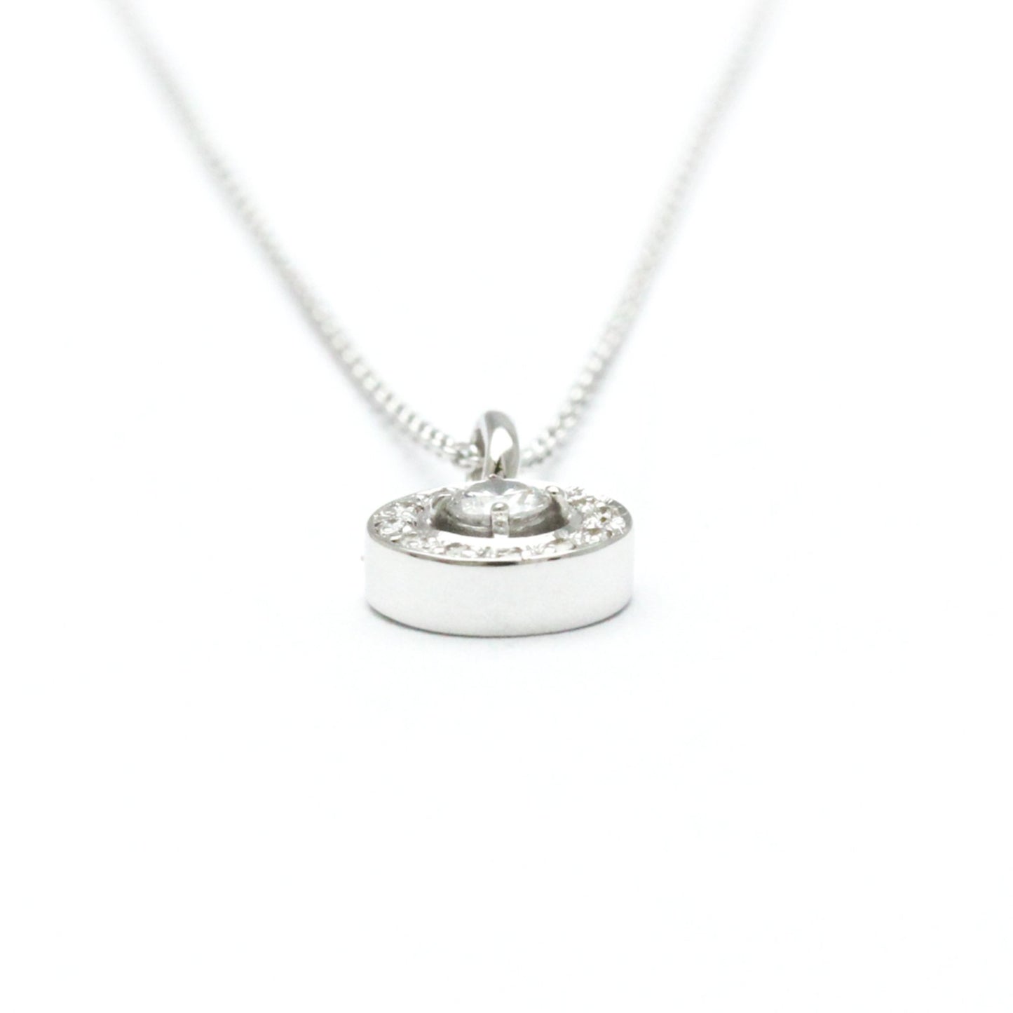 Vendome Aoyama Circle Diamond Necklace White Gold (18K) Diamond Men