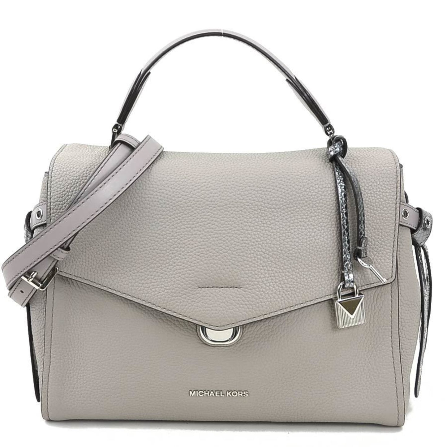 Michael Kors Handbag Shoulder Bag Leather Grey