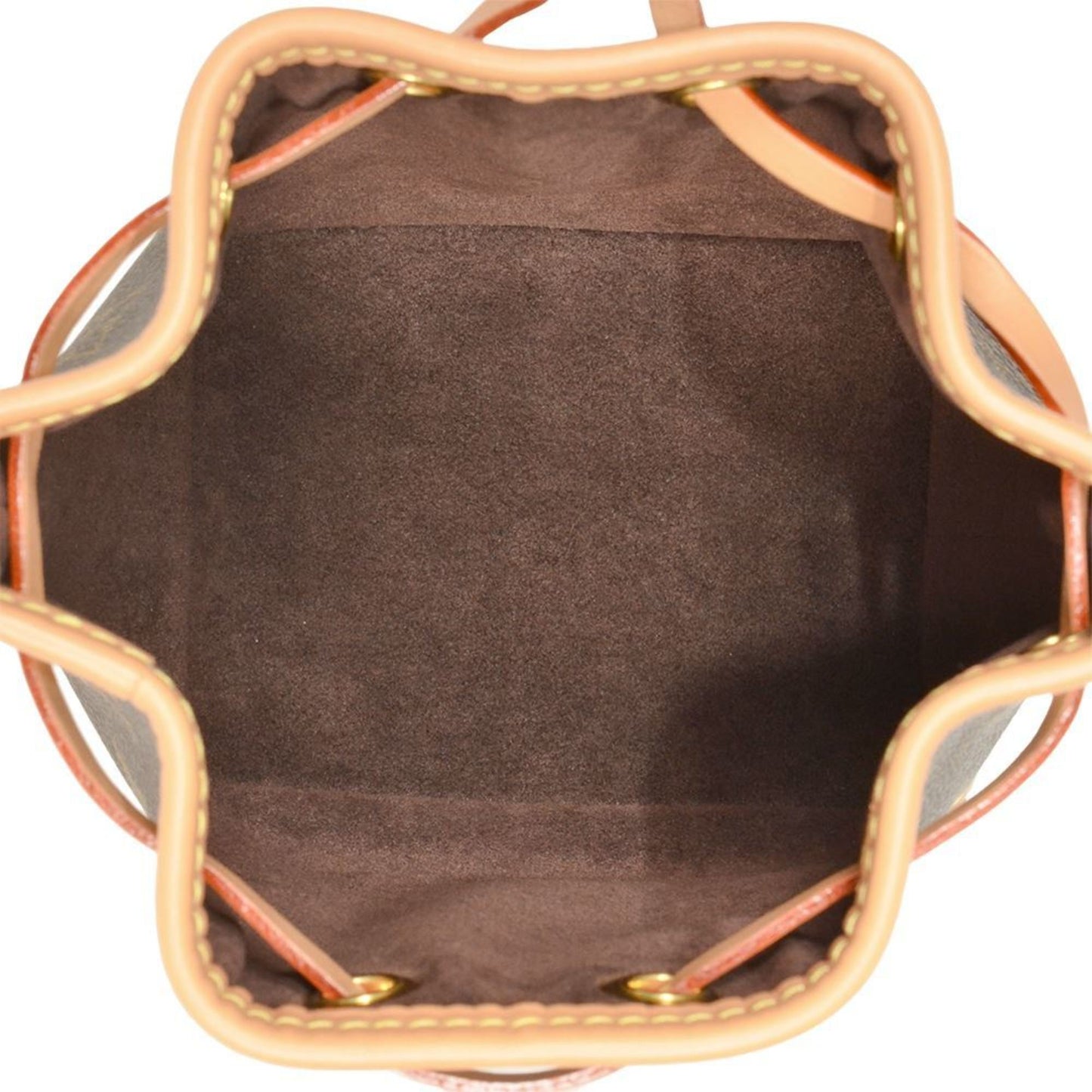 Louis Vuitton Nano Noe Shoulder Bag Monogram Canvas M81266 Brown Rfid Handbag