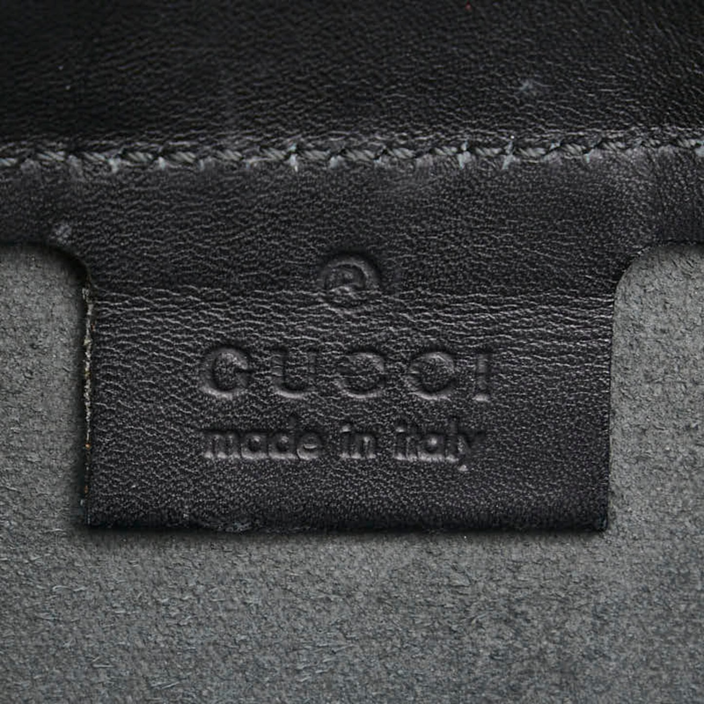 Gucci Tote Bag Handbag 94885 Black Leather