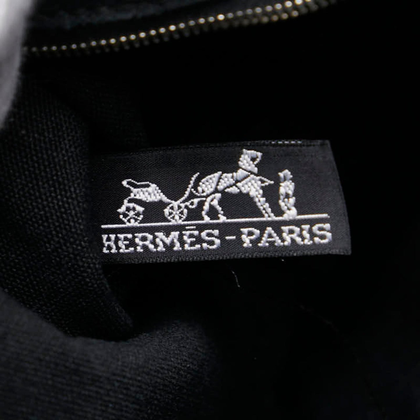 Hermes Troca Horizontal Mm Handbag Black Canvas Leather