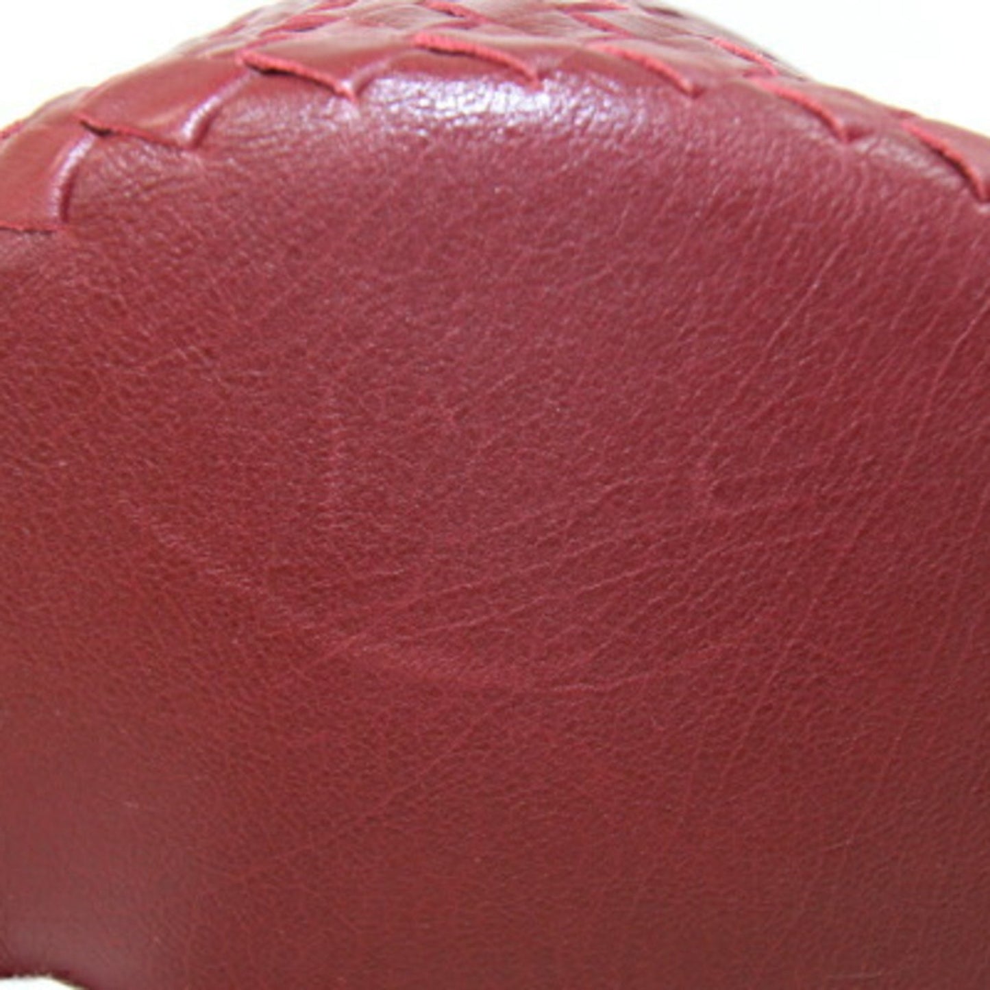 Bottega Veneta Intrecciato Bordeaux Leather Shoulder Bag